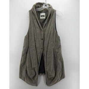 Annette Gortz Vest 40 Virgin Wool Blend Jacket Shawl Neck Medium